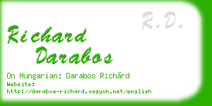 richard darabos business card